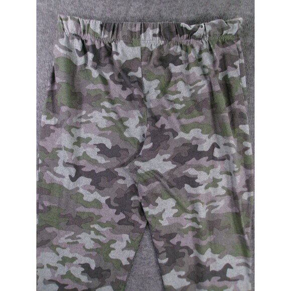Time Tru Pants Women Large Camo Jogger Lounge Elastic Waist Drawstring Army Cozy - Picture 11 of 13